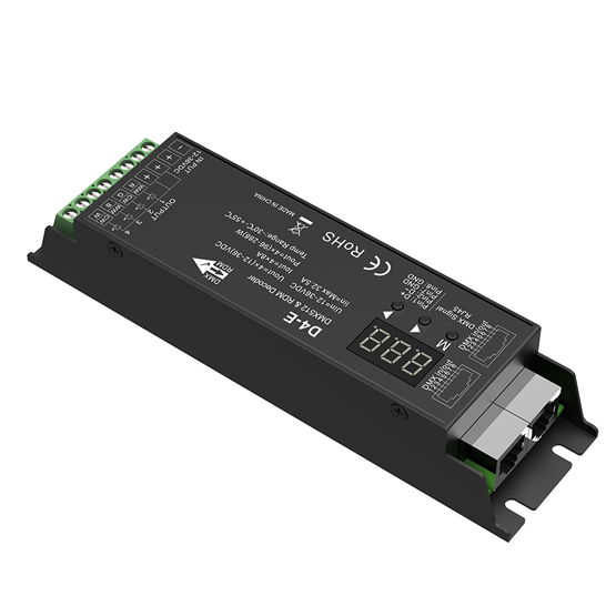 4CH Constant Voltage DMX512 & RDM Decoder D4-E For led strip light switch